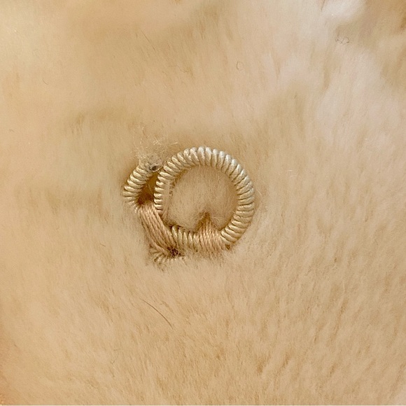 Vintage faux fur swing Coat winter white cream Le Coat by Tissavel France Sz M - Picture 8 of 13